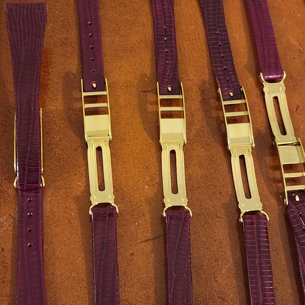 Vintange New Stock Swiss Made 18mm Genuine Lizard Watch Band - Picture 3 of 6